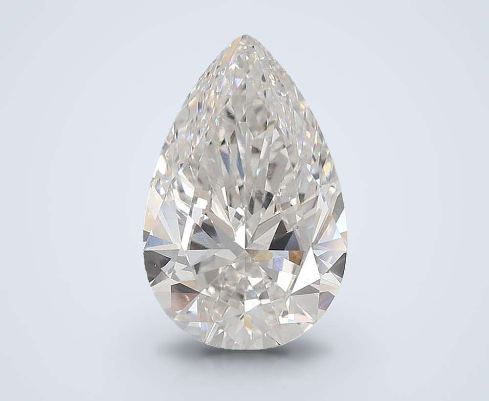 15.09ct F VVS2 Rare Carat Ideal Cut Pear Lab Grown Diamond