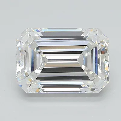 2.58ct F VS1 Rare Carat Ideal Cut Emerald Lab Grown Diamond