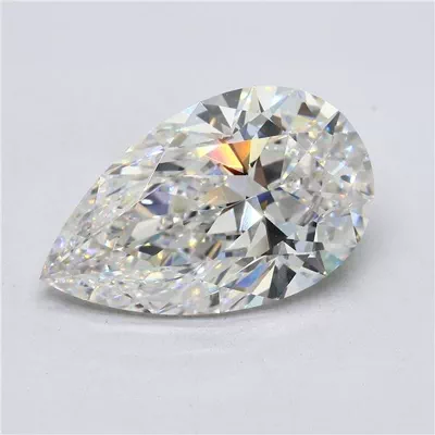 10.18ct G IF Rare Carat Ideal Cut Pear Diamond