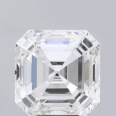 7.55ct F VS1 Rare Carat Ideal Cut Asscher Lab Grown Diamond