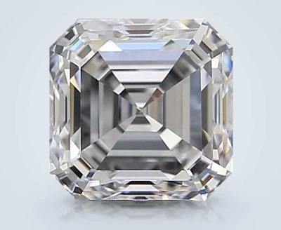 4.01ct D VVS2 Rare Carat Ideal Cut Asscher Diamond