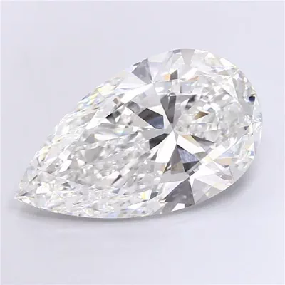 15.03ct F VVS2 Very Good Cut Pear Lab Grown Diamond