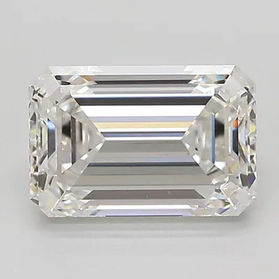 2.04ct E VS1 Rare Carat Ideal Cut Emerald Lab Grown Diamond