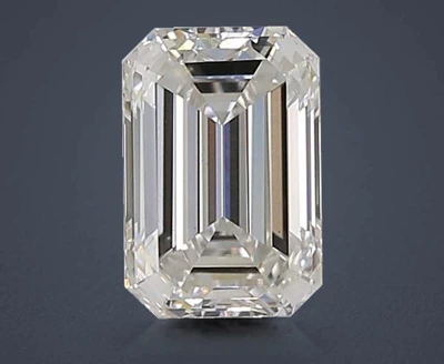 1.24ct F VS1 Rare Carat Ideal Cut Emerald Lab Grown Diamond