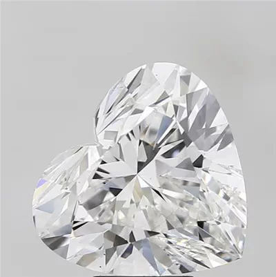 5.74ct F VS2 Rare Carat Ideal Cut Heart Lab Grown Diamond