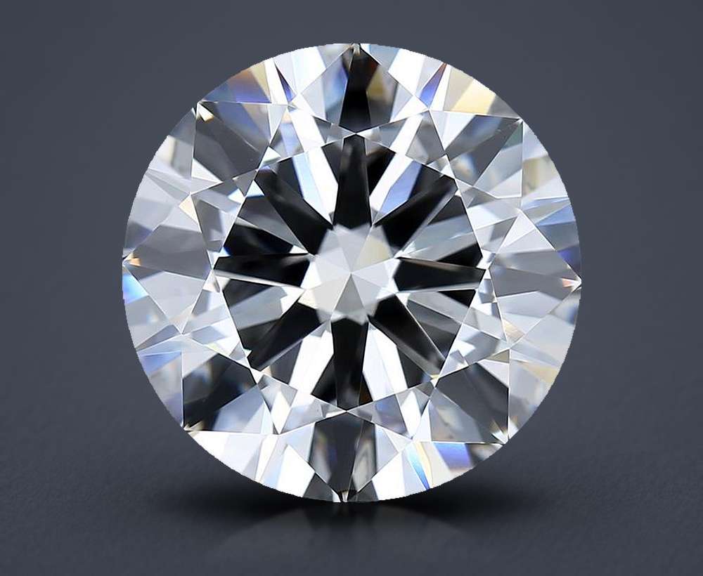15.00ct F VVS2 Very Good Cut Round Lab Grown Diamond