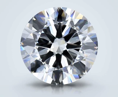 15.00ct F VVS2 Very Good Cut Round Lab Grown Diamond