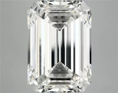 15.41ct F VVS2 Rare Carat Ideal Cut Emerald Lab Grown Diamond