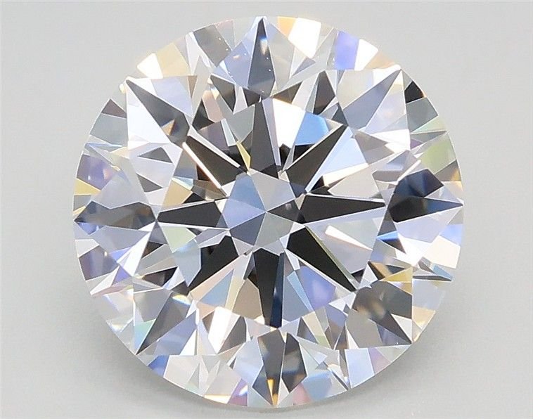 3.06ct D VVS2 Rare Carat Ideal Cut Round Lab Grown Diamond