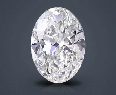 11.92ct F VS2 Rare Carat Ideal Cut Oval Lab Grown Diamond