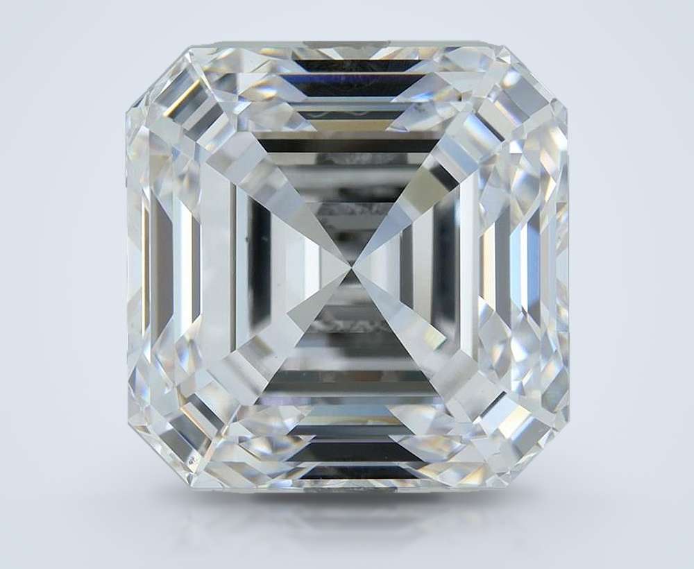 6.51ct E VS1 Rare Carat Ideal Cut Asscher Lab Grown Diamond
