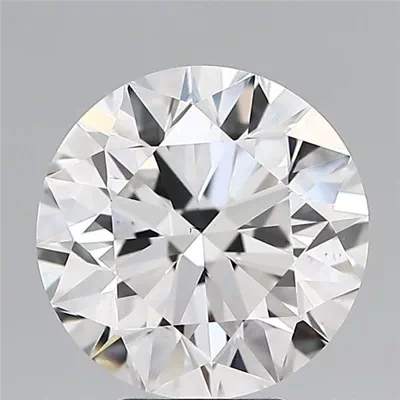 5.09ct G VS2 Rare Carat Ideal Cut Round Diamond