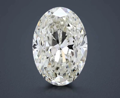 4.02ct K SI1 Rare Carat Ideal Cut Oval Diamond