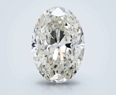4.02ct K SI1 Rare Carat Ideal Cut Oval Diamond