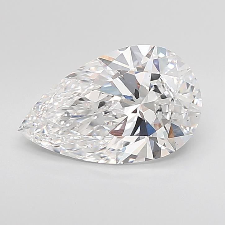 3.06ct D VS2 Rare Carat Ideal Cut Pear Lab Grown Diamond