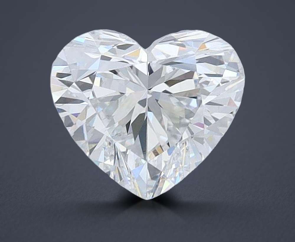 1.07ct D VS2 Rare Carat Ideal Cut Heart Lab Grown Diamond