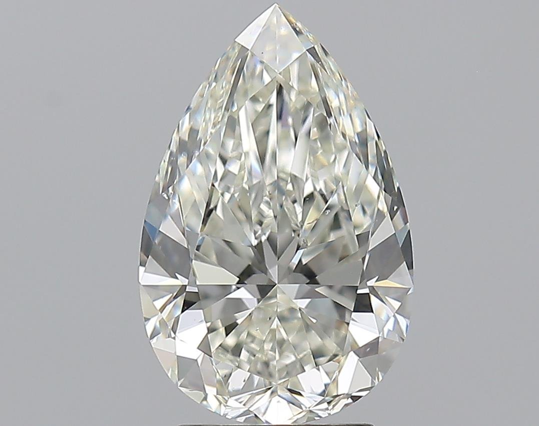 3.51ct J SI1 Rare Carat Ideal Cut Pear Diamond