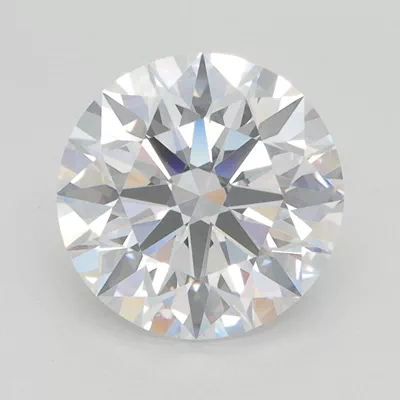 3.01ct D VS1 Rare Carat Ideal Cut Round Lab Grown Diamond