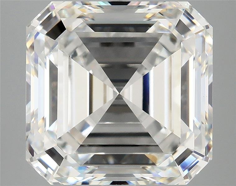 7.03ct F VVS2 Rare Carat Ideal Cut Asscher Lab Grown Diamond