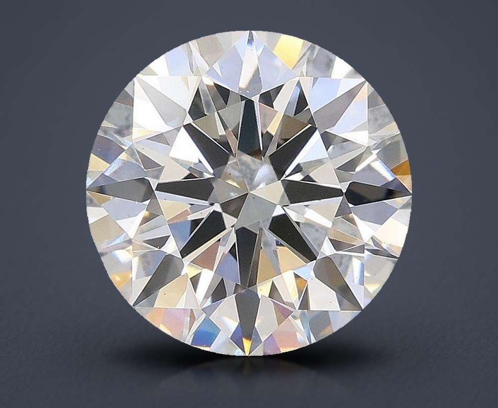 3.01ct F VS2 Excellent Cut Round Lab Grown Diamond