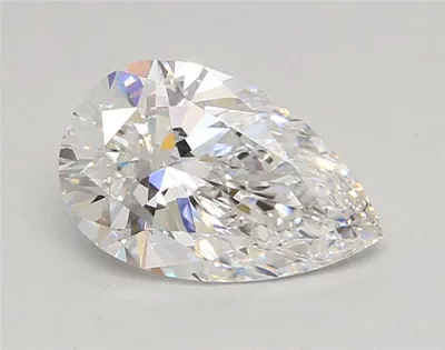 2.54ct E VS1 Rare Carat Ideal Cut Pear Lab Grown Diamond