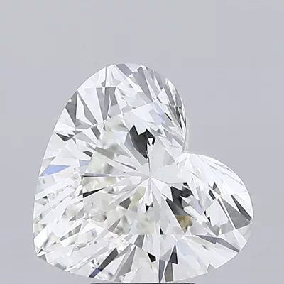 5.07ct G VVS2 Rare Carat Ideal Cut Heart Lab Grown Diamond