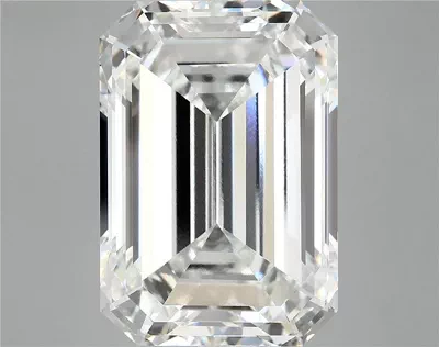 13.37ct F VVS2 Rare Carat Ideal Cut Emerald Lab Grown Diamond