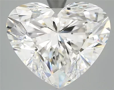 7.02ct F VVS2 Rare Carat Ideal Cut Heart Lab Grown Diamond