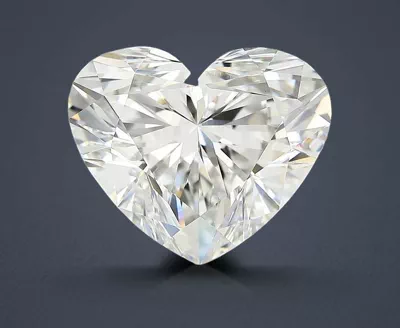 7.02ct F VVS2 Rare Carat Ideal Cut Heart Lab Grown Diamond