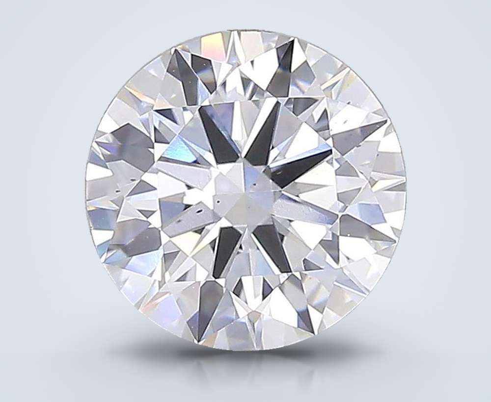 7.07ct F SI1 Rare Carat Ideal Cut Round Lab Grown Diamond