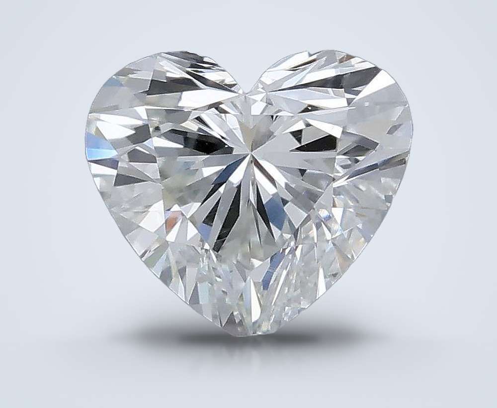 0.64ct H SI1 Rare Carat Ideal Cut Heart Diamond