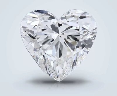 5.06ct F VS1 Rare Carat Ideal Cut Heart Lab Grown Diamond