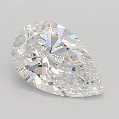 0.99ct D VS2 Rare Carat Ideal Cut Pear Lab Grown Diamond