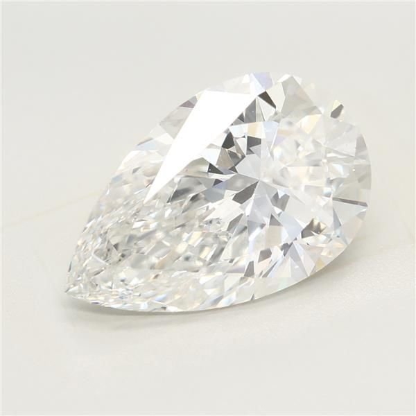 4.02ct E VS1 Rare Carat Ideal Cut Pear Lab Grown Diamond