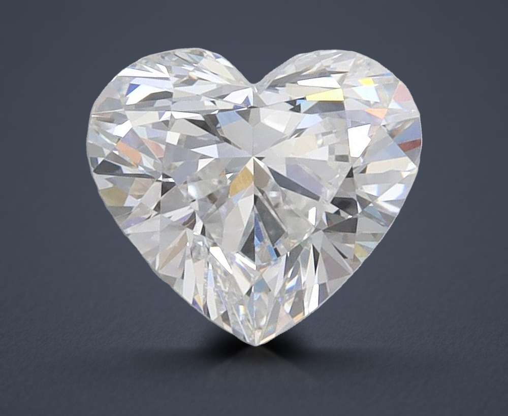 1.54ct E VVS2 Rare Carat Ideal Cut Heart Lab Grown Diamond