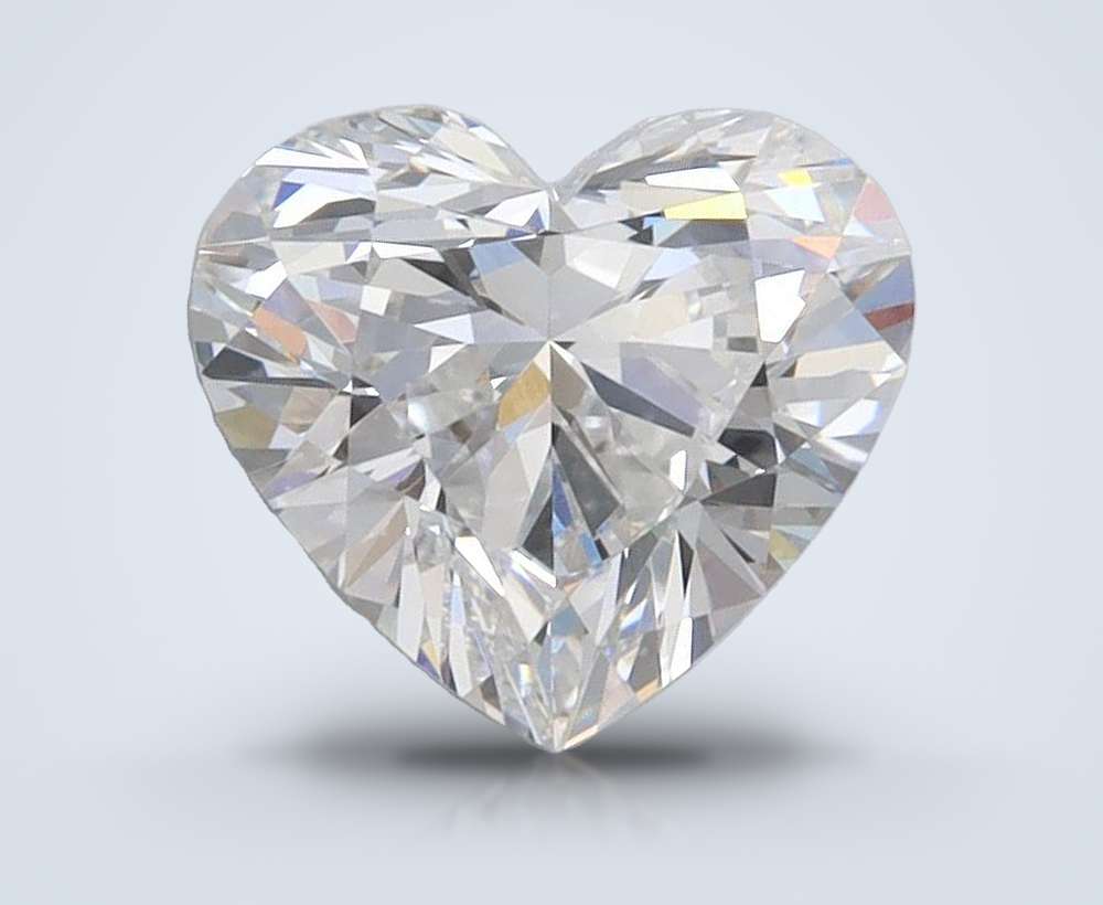1.54ct E VVS2 Rare Carat Ideal Cut Heart Lab Grown Diamond