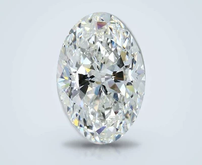 6.02ct J SI1 Rare Carat Ideal Cut Oval Diamond
