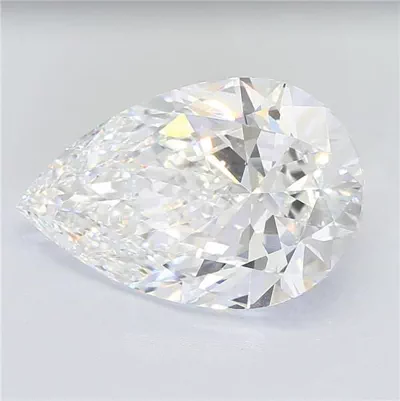 14.03ct F VVS2 Very Good Cut Pear Lab Grown Diamond