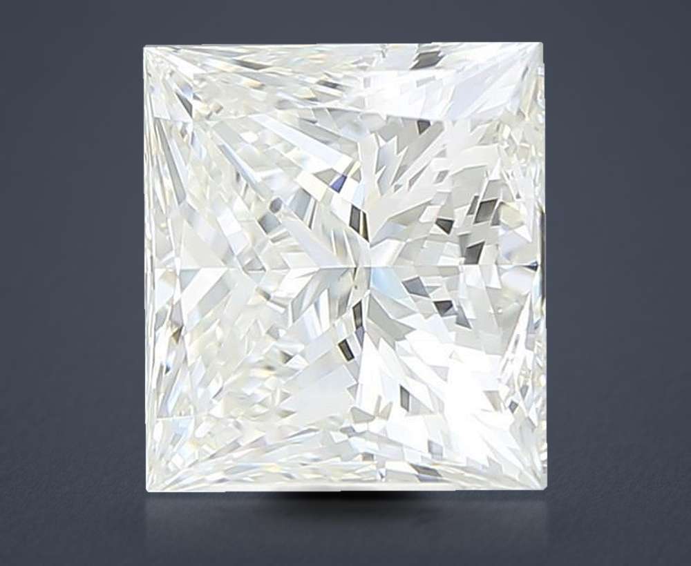 5.22ct H VS1 Rare Carat Ideal Cut Princess Lab Grown Diamond