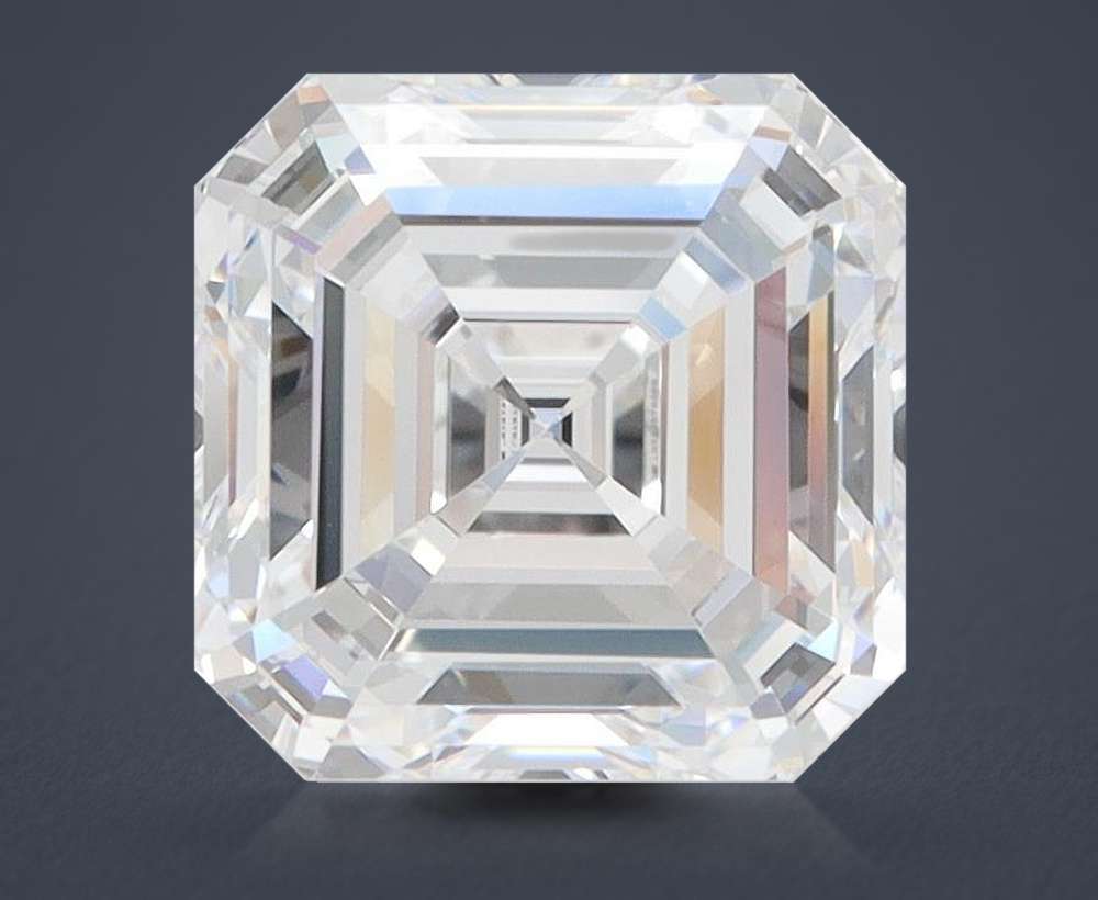 3.08ct D VVS2 Excellent Cut Asscher Lab Grown Diamond