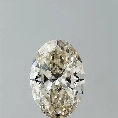 5.02ct K SI2 Rare Carat Ideal Cut Oval Diamond