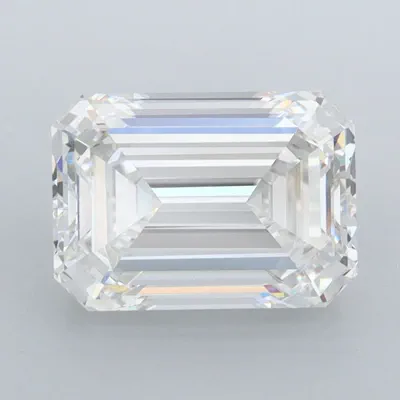 3.05ct F VVS2 Rare Carat Ideal Cut Emerald Lab Grown Diamond