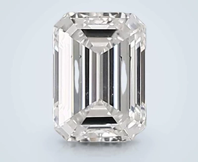 1.52ct E SI1 Rare Carat Ideal Cut Emerald Lab Grown Diamond