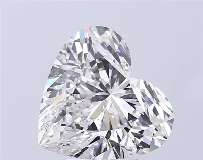 4.54ct F VS2 Rare Carat Ideal Cut Heart Lab Grown Diamond