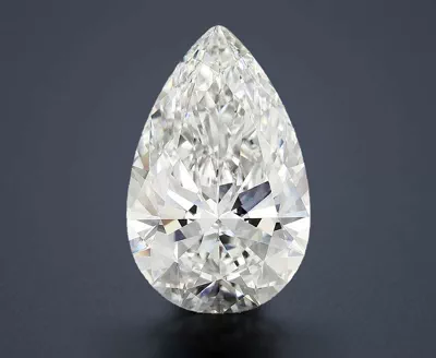 11.61ct F VVS2 Rare Carat Ideal Cut Pear Lab Grown Diamond