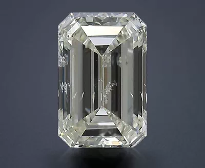 1.86ct K SI2 Rare Carat Ideal Cut Emerald Diamond