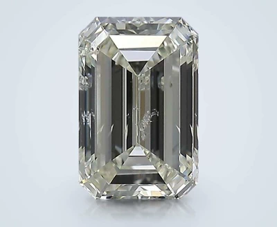 1.86ct K SI2 Rare Carat Ideal Cut Emerald Diamond