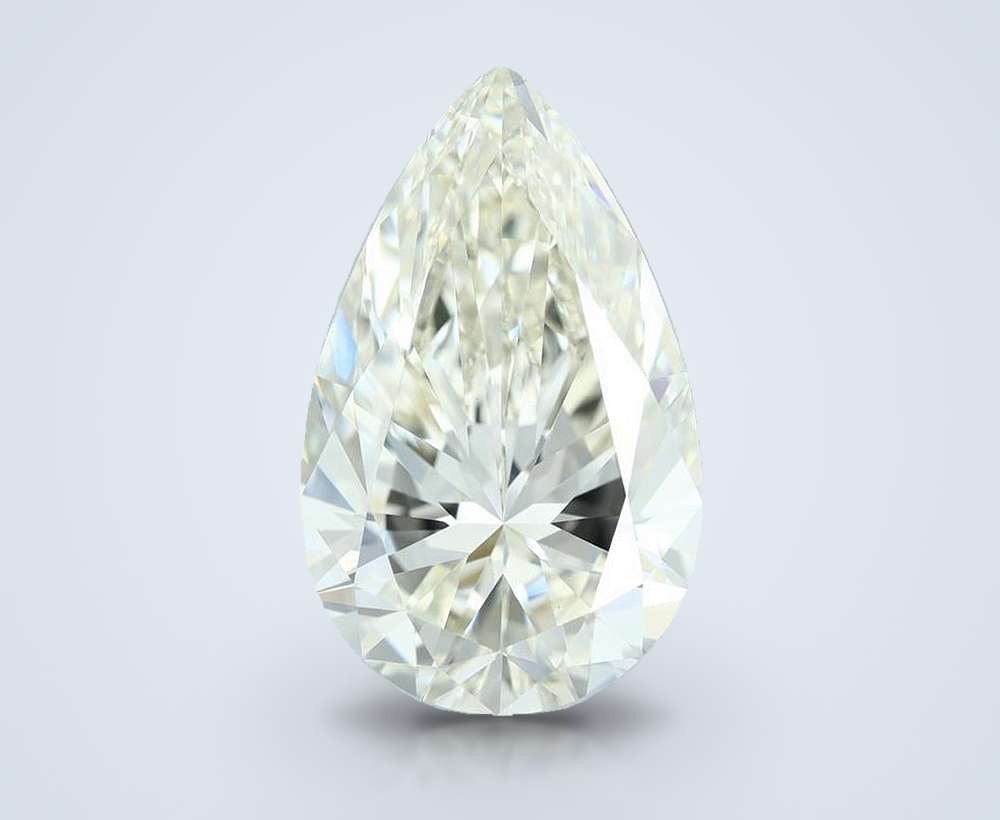3.01ct K VS1 Rare Carat Ideal Cut Pear Diamond