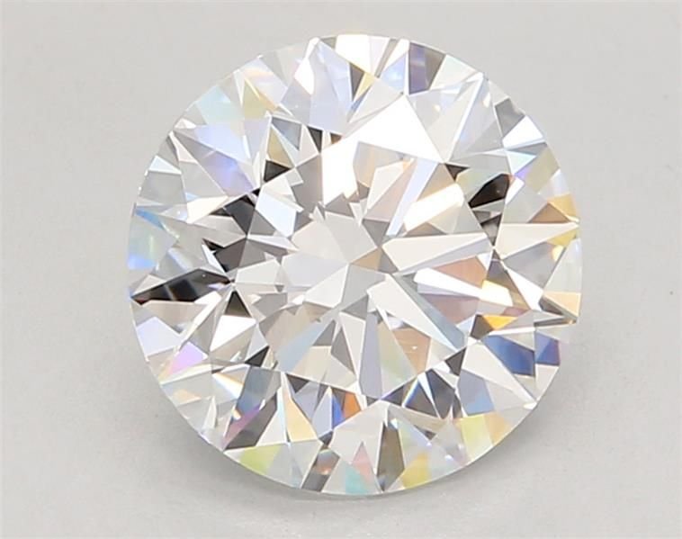 3.04ct D VVS2 Rare Carat Ideal Cut Round Lab Grown Diamond