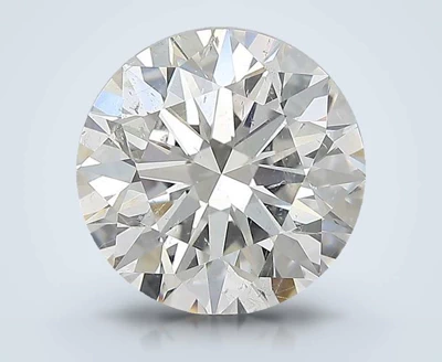 3.10ct I SI2 Rare Carat Ideal Cut Round Diamond